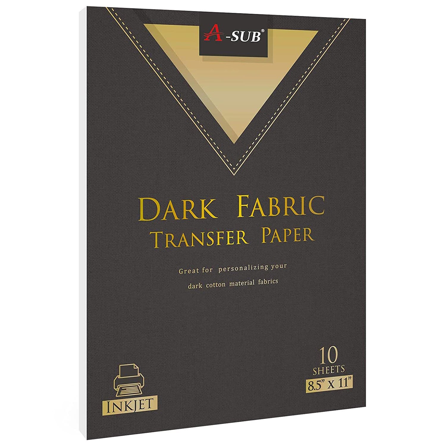 A-SUB® 100% Dark Fabric Cuttable Dark Transfer Paper For All Inkjet Printer