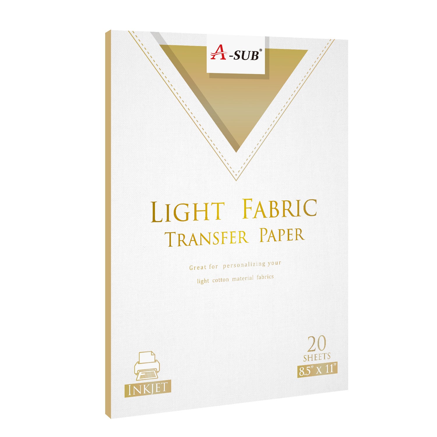 New Inkjet Iron-On Heat Transfer Paper For Dark fabric 20 Sheets 8.5x 11  A4