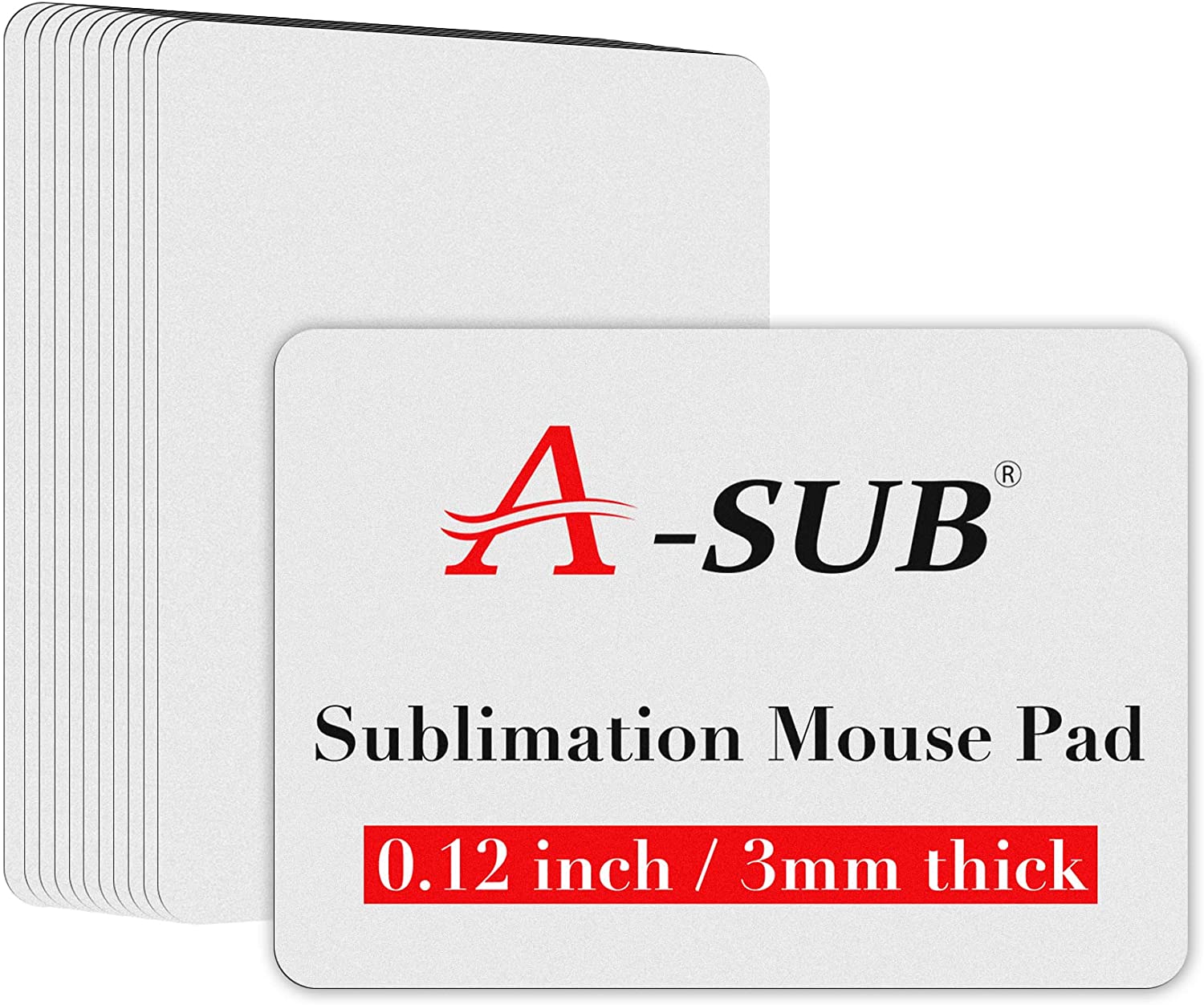 Sublimation Mouse pad 7 3/4 x 9 1/4 x1/4, 10 each