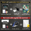 A-SUB  Chrome Sublimation Receptive PET Film (8.5 x 11", 5 Sheets)