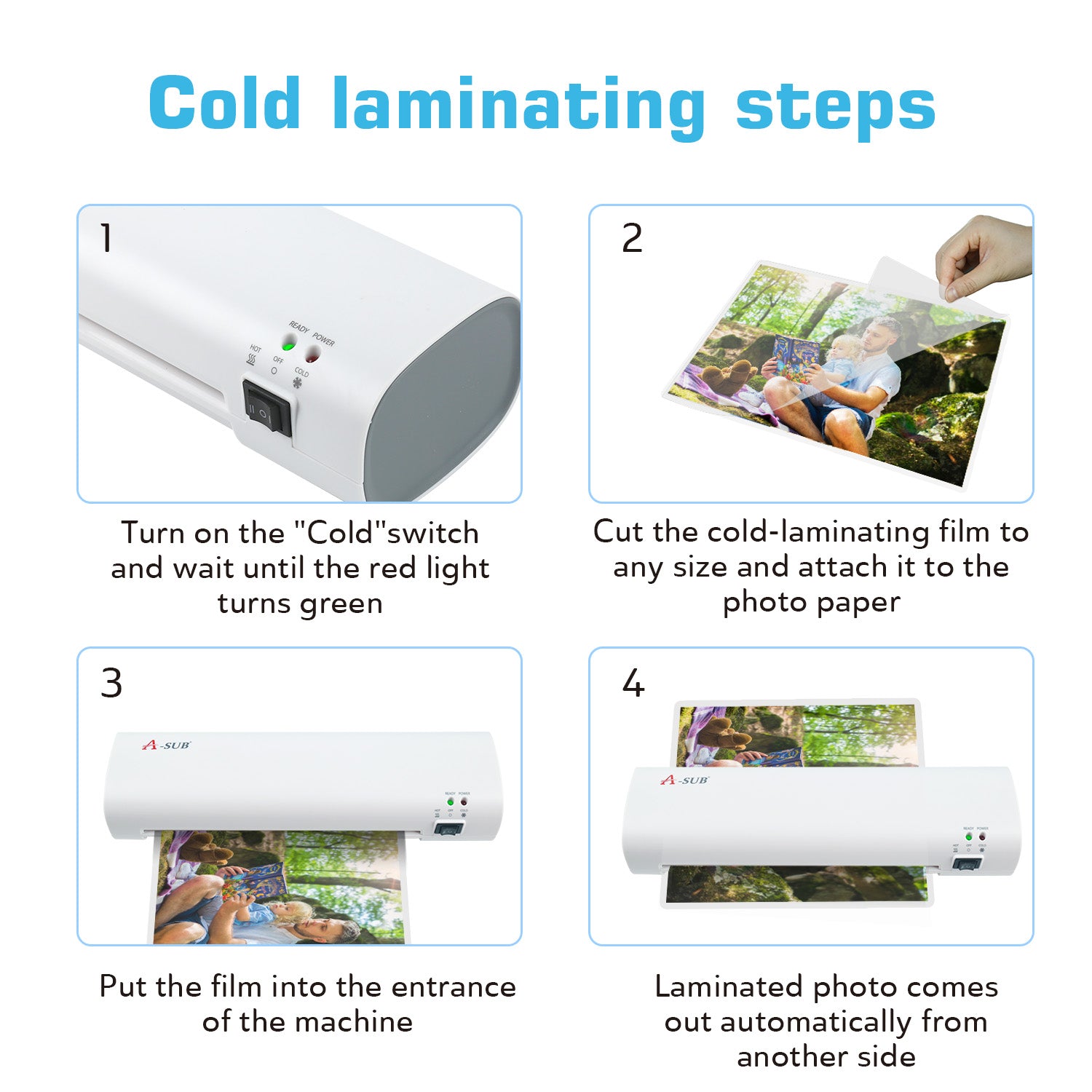 A-SUB Upgraded Thermal Laminator Machine A4 Size Cold & Hot 💥FREE GIFTS included💥