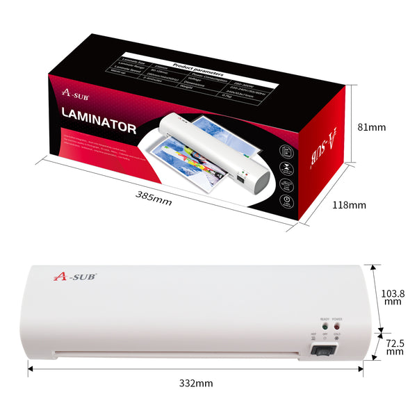 A-SUB Upgraded Thermal Laminator Machine A4 Size Cold & Hot 💥FREE GIFTS included💥