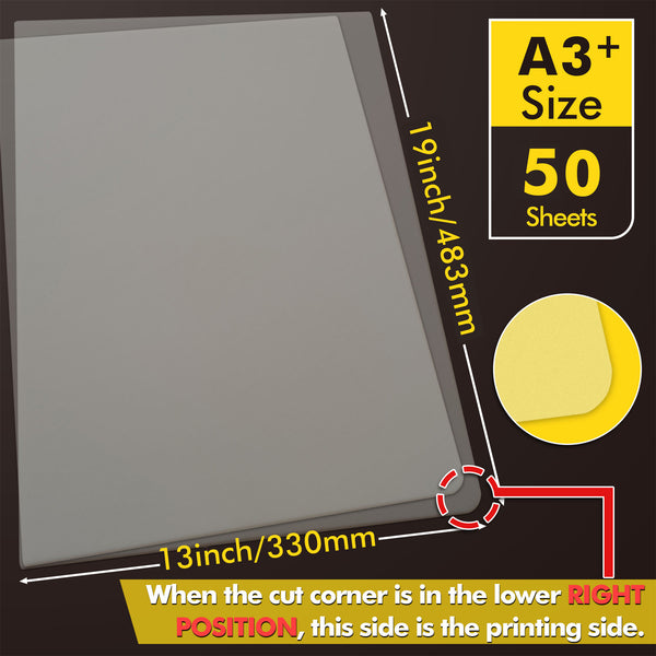 DTF TRANSFER FILM FROM STS A3+ (13 X 19”) CUT SHEETS - Total Ink Solutions
