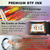 A-SUB  DTF Ink 600ML all in one for Beginner (100ml x 6, CMYK Wh)