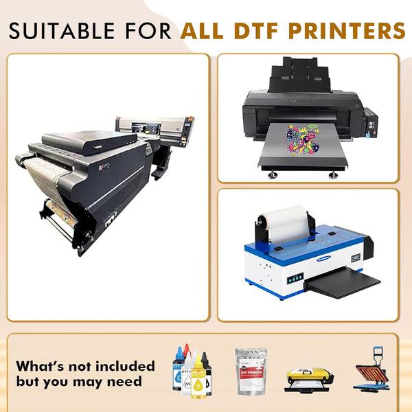 A-SUB DTF Film Roll 13 in X 32.8 FT， DTF Transfer Film for Sublimation DTF  Transfer 13x 10M 