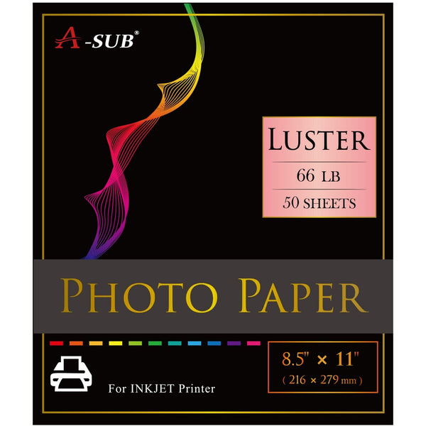 8.5 x 11 Lustre Inkjet Photo Paper