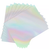 Clear Rainbow Holographic Sticker Paper for Inkjet & Laser Printers 8.5x11 inches