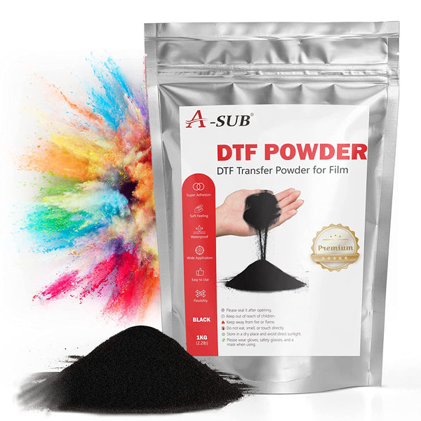A-SUB DTF Fine-Medium DTF Powder Adhesive 1KG (Black)