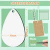 Earrings Teardrop Sublimation Blank Double-Sided 50 Pairs/100pcs