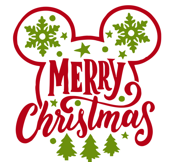 Merry Christmas Mickey SVG  PNG