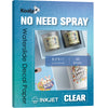 No Spray Need-Clear Waterslide Decal For Inkjet Printer 20 Sheets  8.5x11 Inches