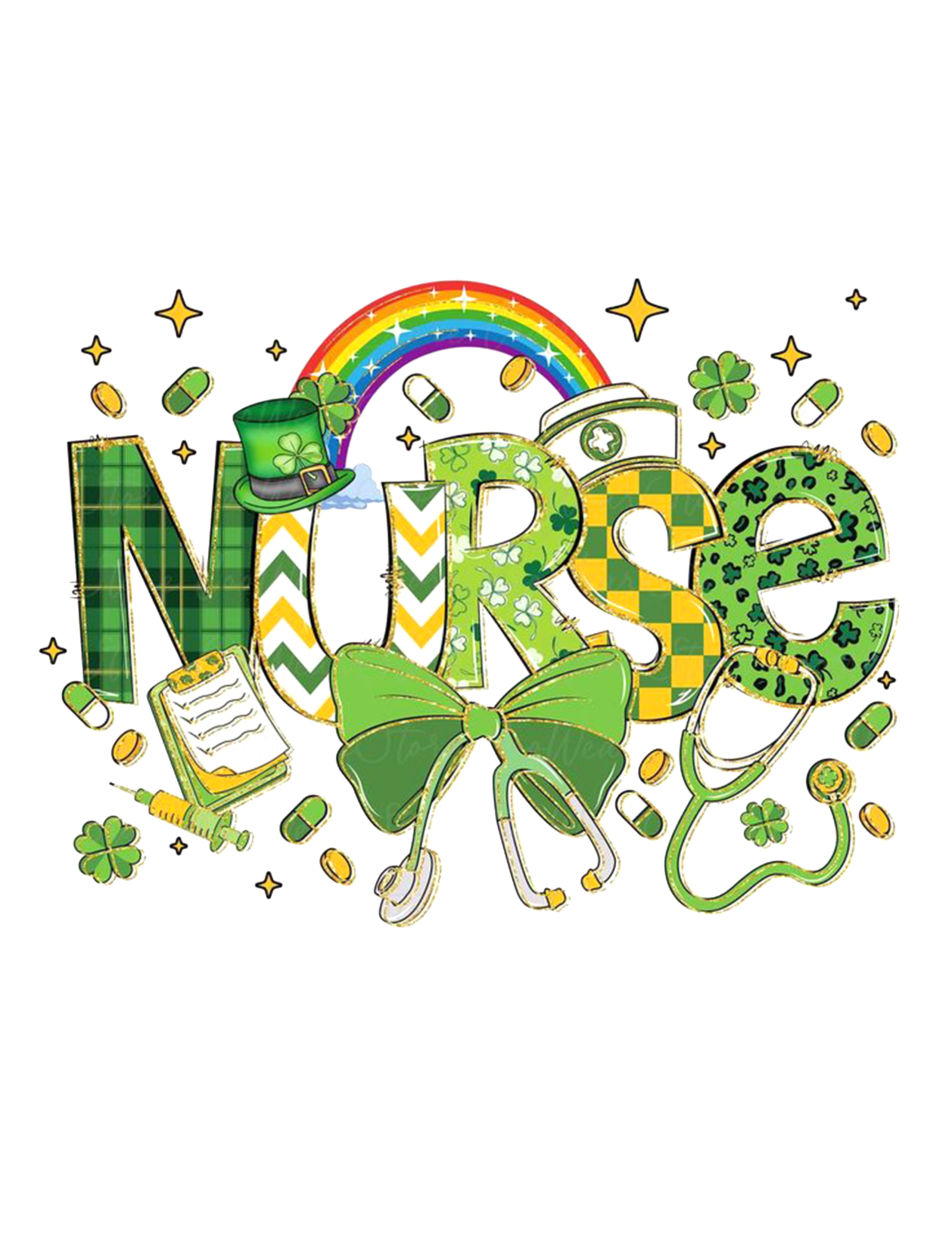 St. Patrick's Day-Nurse PNG