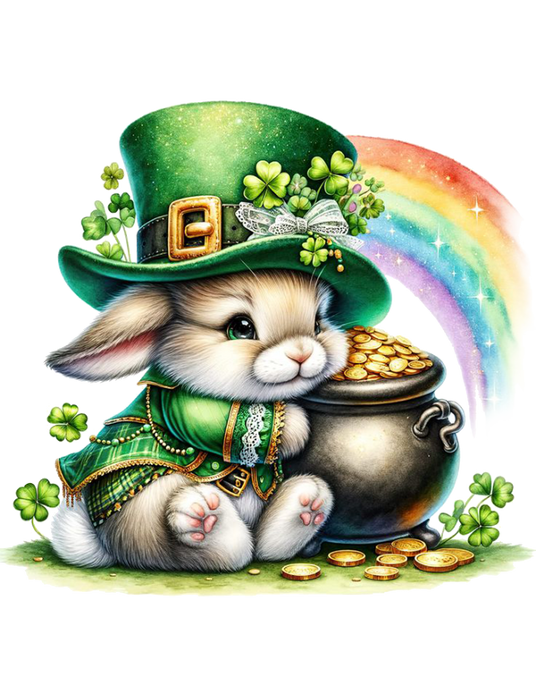 St. Patrick's Day-Rabbit PNG