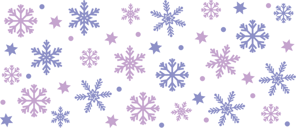 XMAS Snowflakes for 11  OZ MUG PNG SVG