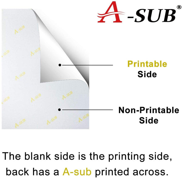 A-SUB Sublimation Paper 8.5x11 Inch 110 Sheets ONLY Compatible with  Sublimation Printer and Sublimation Ink 125g