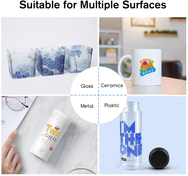 Blue Water Slide Decal Paper for Inkjet Printer Transparent Clear Printable  Waterslide Transfer Paper for Tumblers Mugs A4 Size