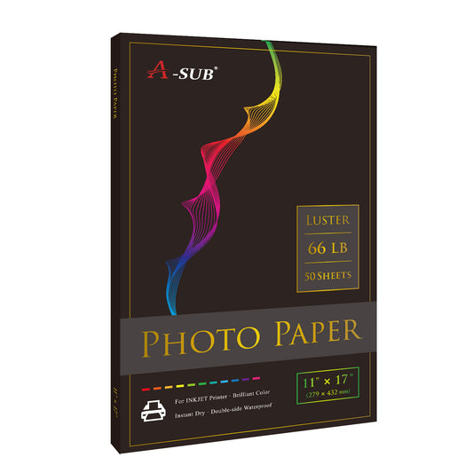 A-SUB 11"x17" Luster  66lb Premium Photo Paper - A-SUB 