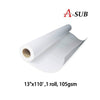 A-SUB 13"x110' Sublimation Paper  105gsm, Roll Size - A-SUB 